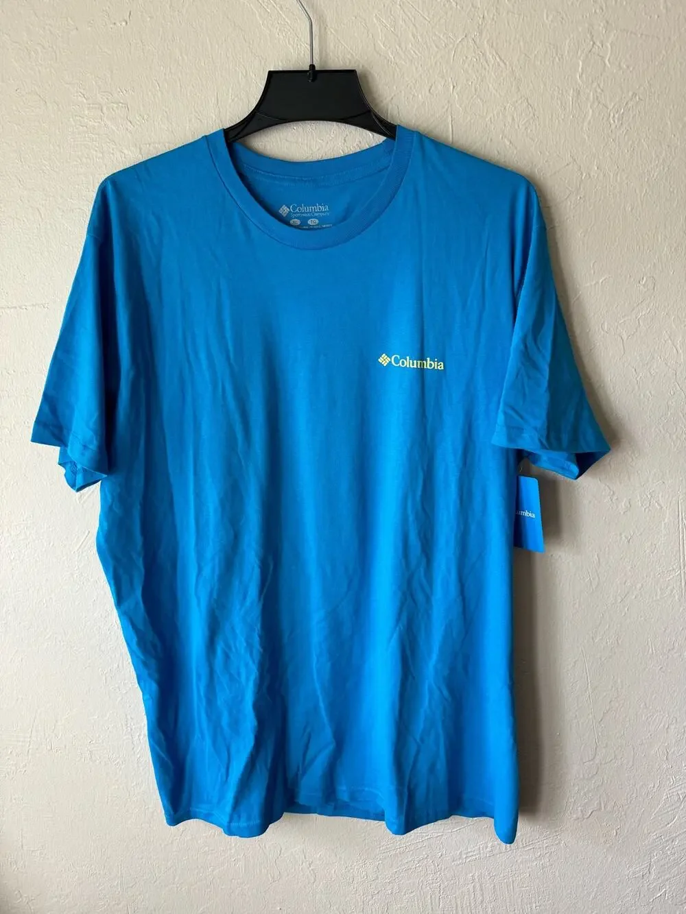 Men's Columbia Short Sleeve T-shirt in Blue, Size XL